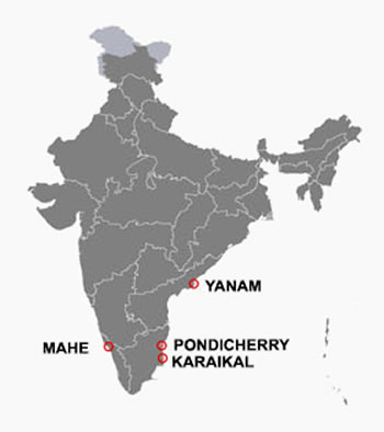 UT of Puducherry Map